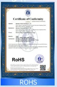 RoHS certificate for DubyTech automotive electronics supplier RoHS certificate for DubyTech automotive electronics supplier