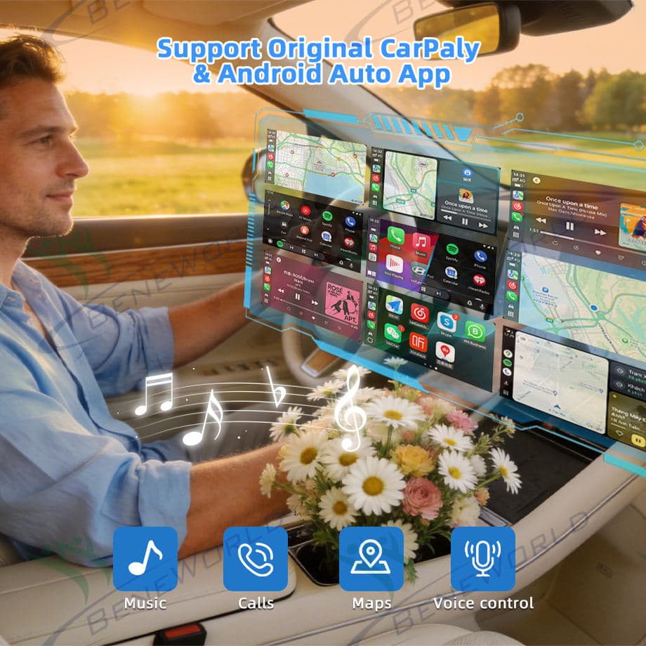 CP055 original CarPlay and Android Auto app support image CP055 original CarPlay and Android Auto app support image