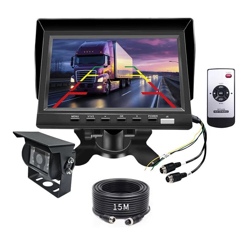 T07 7 Inch AHD Truck Monitor Kit Truck Camera product image 5 - T07 7 inch AHD truck monitor kit with 1024x600 IPS display, 2CH video input, mirror/flip. T07 7 Inch AHD Truck Monitor Kit Truck Camera product image 5 - T07 7 inch AHD truck monitor kit with 1024x600 IPS display, 2CH video input, mirror/flip.