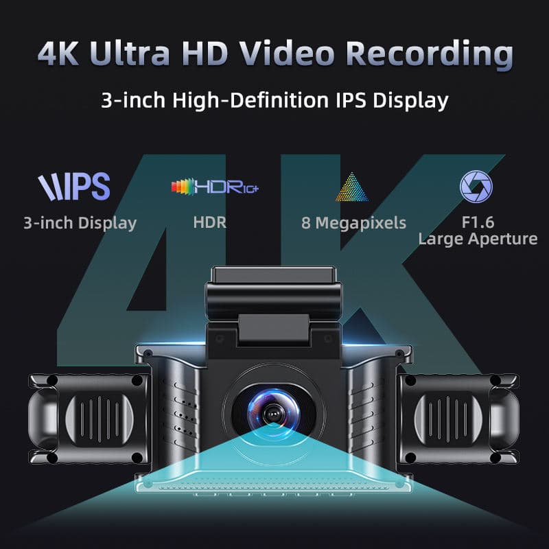 X404 4-channel panoramic dash cam 4K Ultra HD main product image X404 4-channel panoramic dash cam 4K Ultra HD main product image