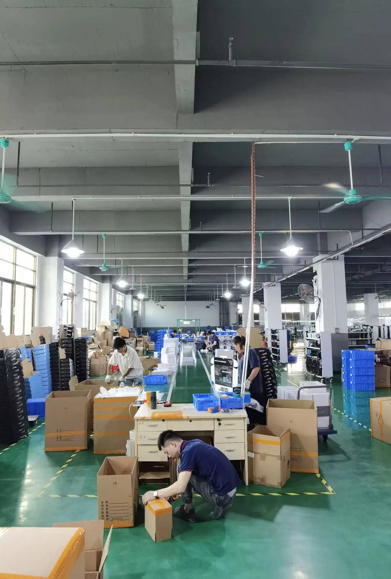 Packaging Area - Packing and inspection area for sample preparation, carton checks and shipment coordination. Packaging Area for DubyTech automotive electronics supplier