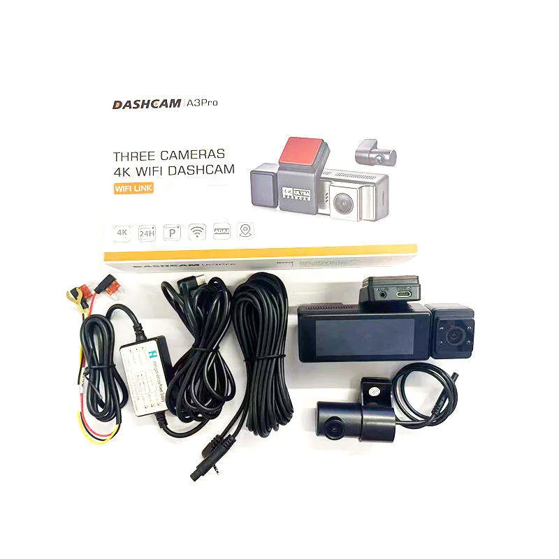 A3 PRO 3-Channel Dash Cam thumbnail image 6 - A3 PRO three-channel 4K dash cam with inside and rear 1080P cameras, ADAS, BSD, WiFi link and 3.16 inch.