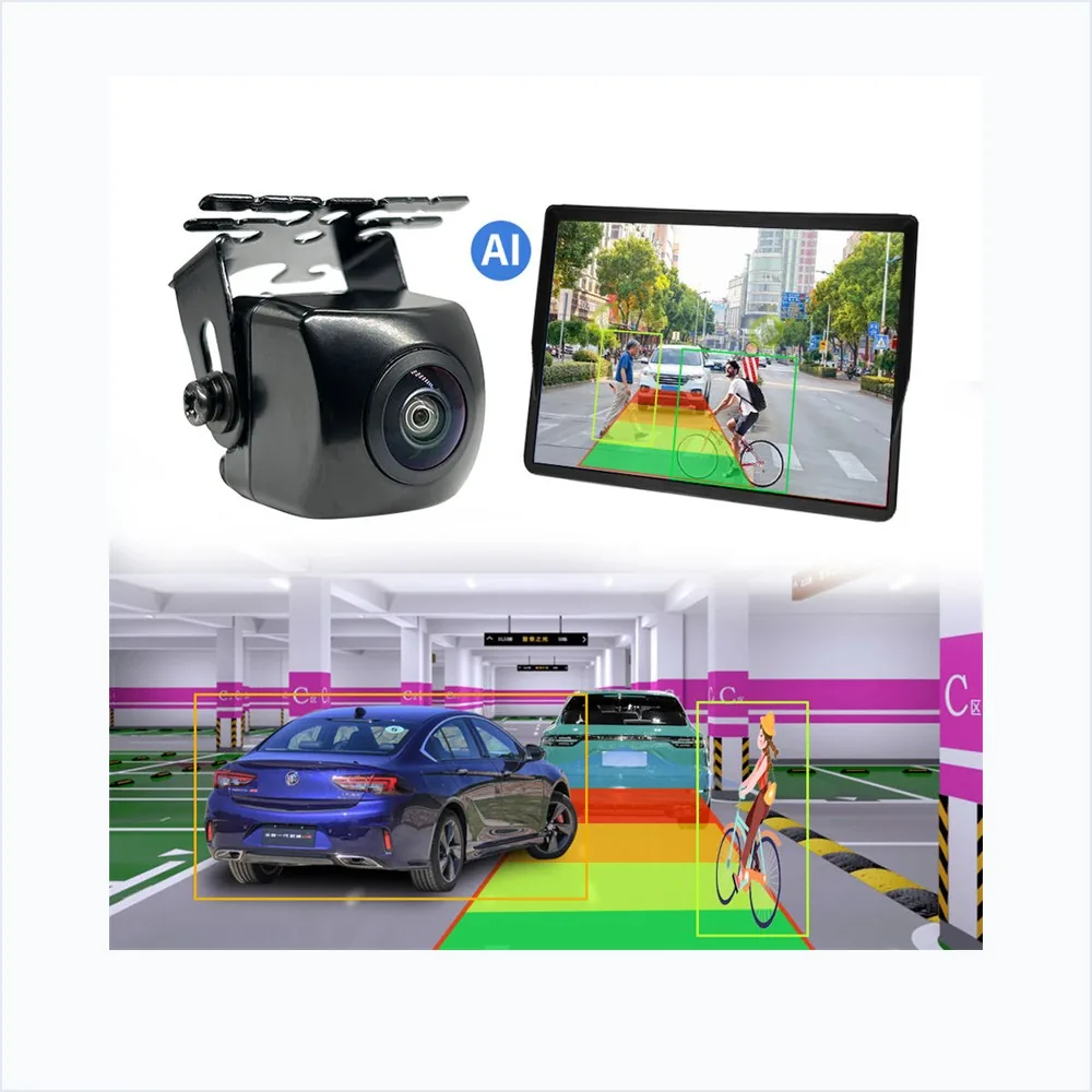 AI-01 BSD Camera Rear Camera catalog image - AI reverse camera with AHD 1080P signal, pedestrian/vehicle warning and IP68 waterproof housing. AI-01 BSD Camera Rear Camera catalog image - AI reverse camera with AHD 1080P signal, pedestrian/vehicle warning and IP68 waterproof housing.