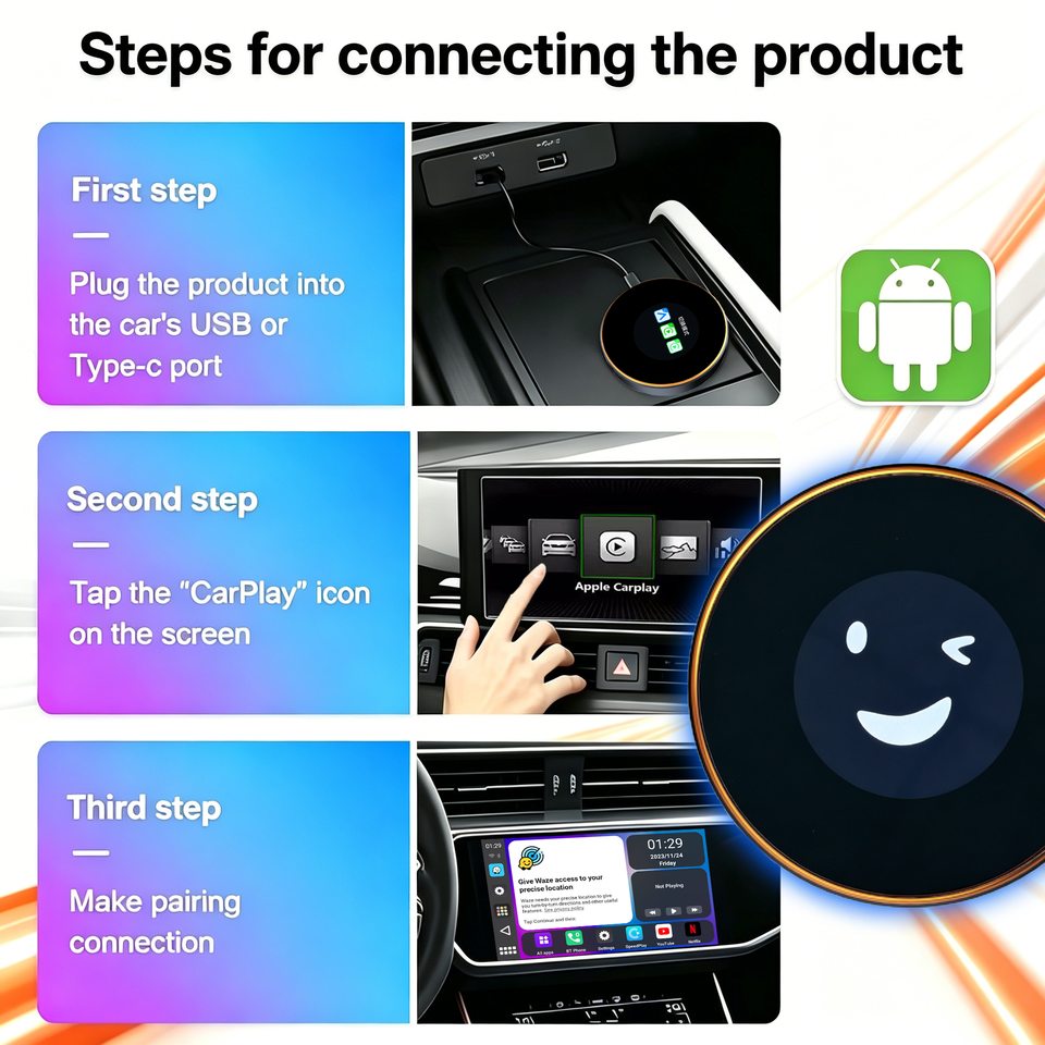 AI035 CarPlay AI box connection steps image