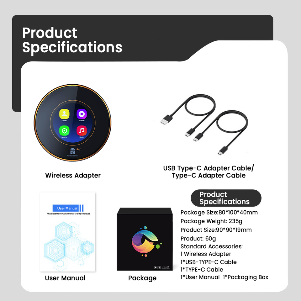 AI035 product specifications package and accessories image