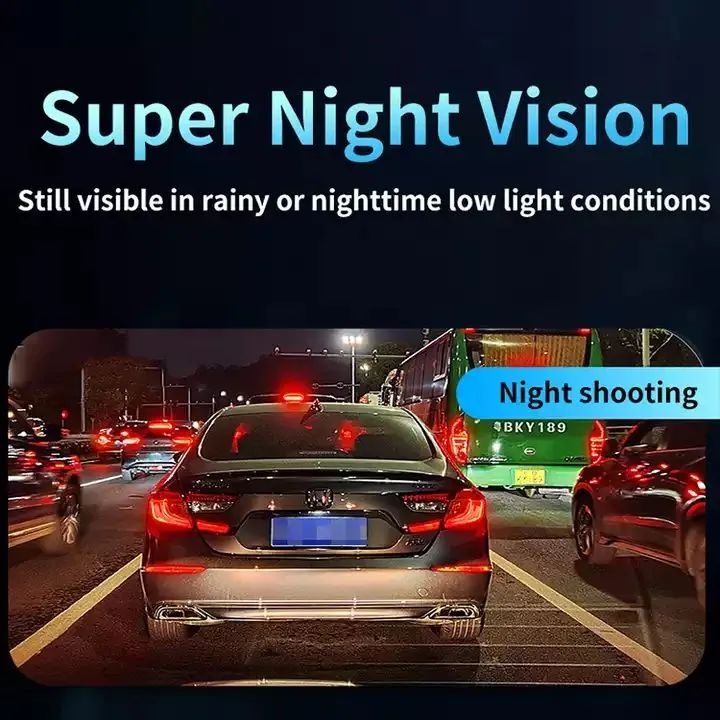 C309 3-Lens 1080P Car DVR Dash Cam thumbnail image 6 - C309 three-lens 1080P car DVR with front, inside and rear recording, WDR low-light image support.
