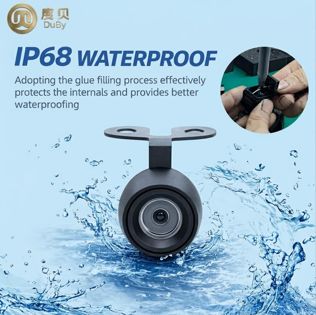 CM12 IP68 waterproof rear camera with glue filling process