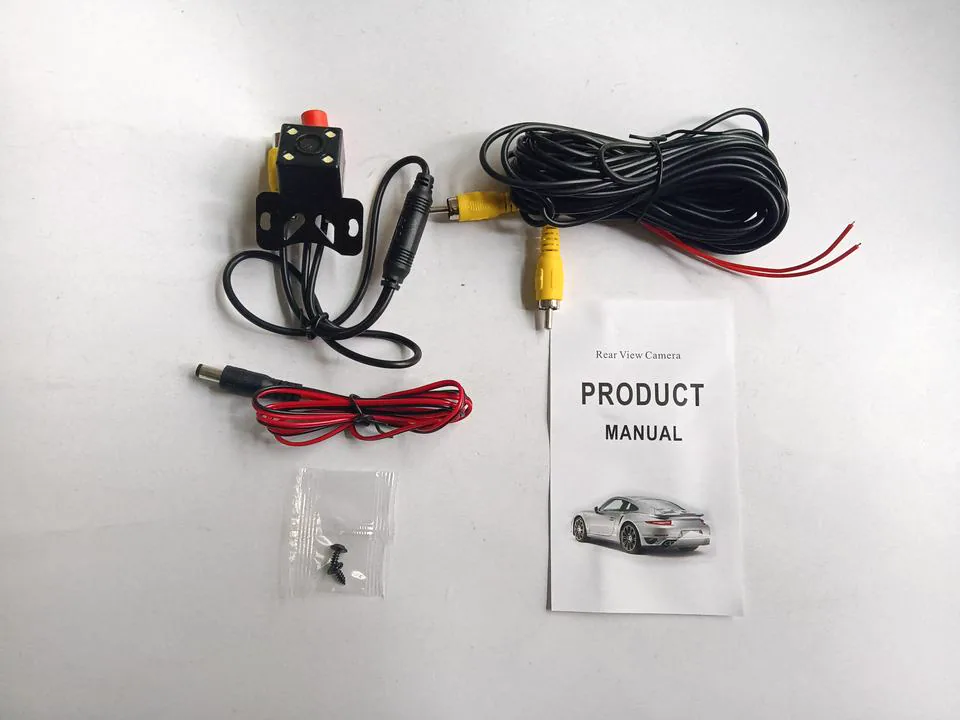 CM13E rear camera package with video cable, power cable, screws and product manual CM13E rear camera package with video cable, power cable, screws and product manual