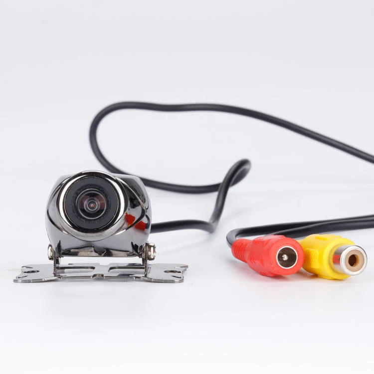 CM32 rear camera front view with RCA video and DC power plug connector
