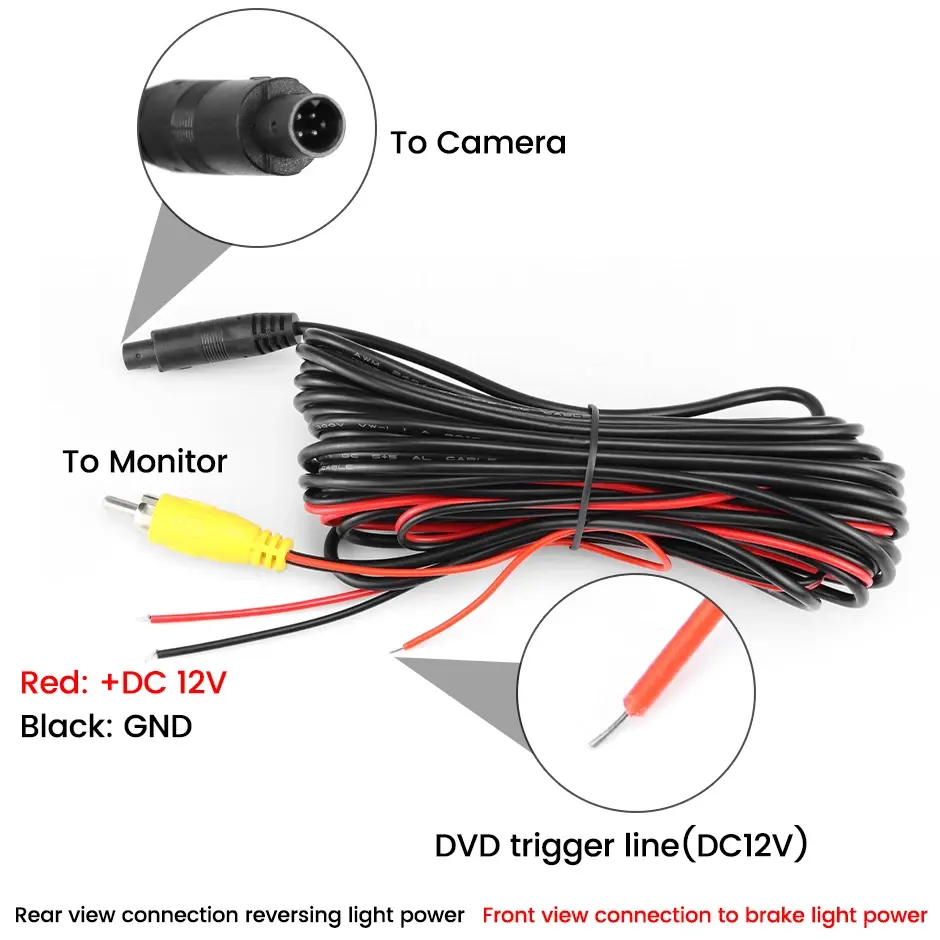 CM56 camera extension cable connection detail