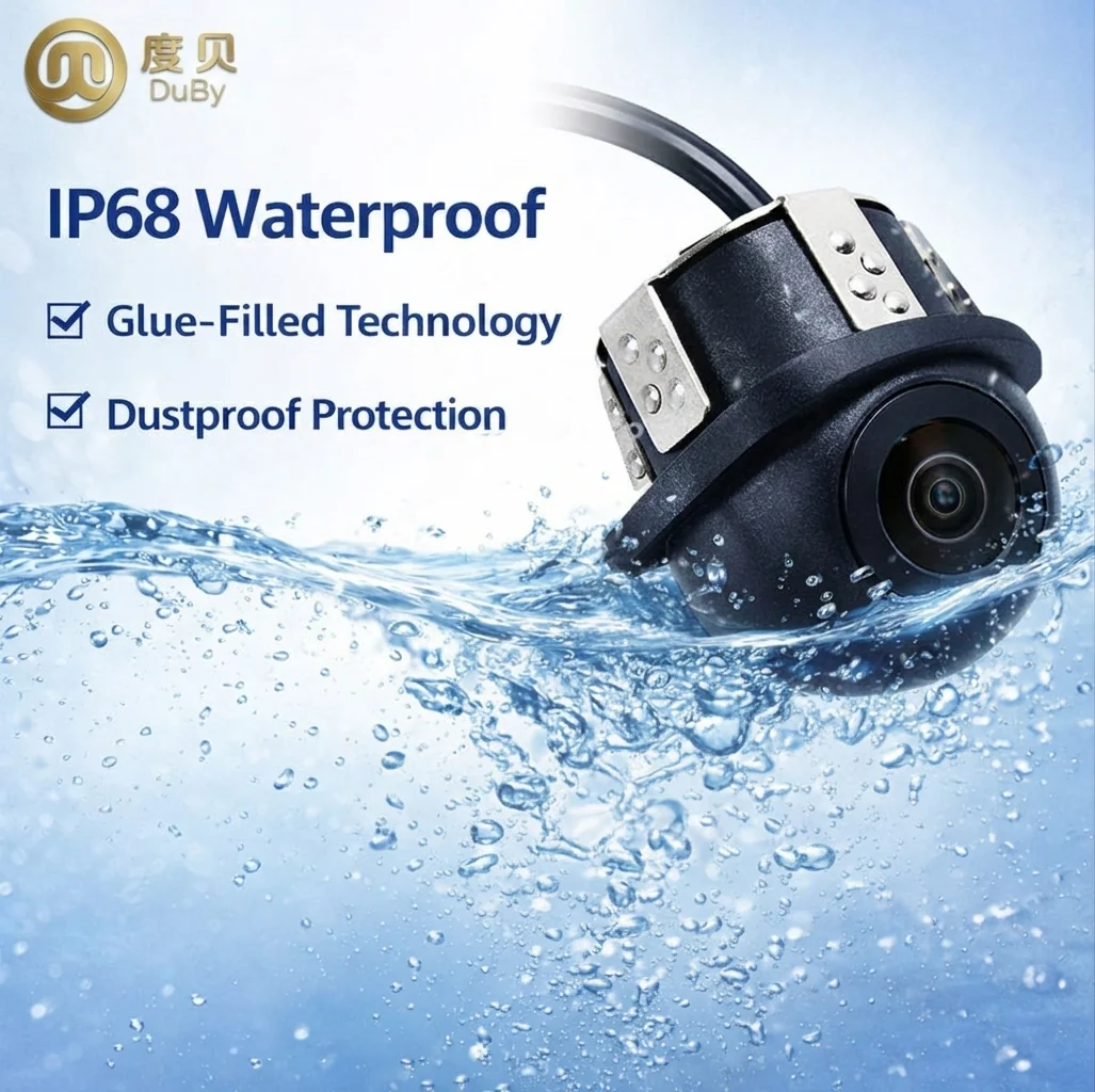 CM62 IP68 waterproof rear camera with glue-filled technology and dustproof protection