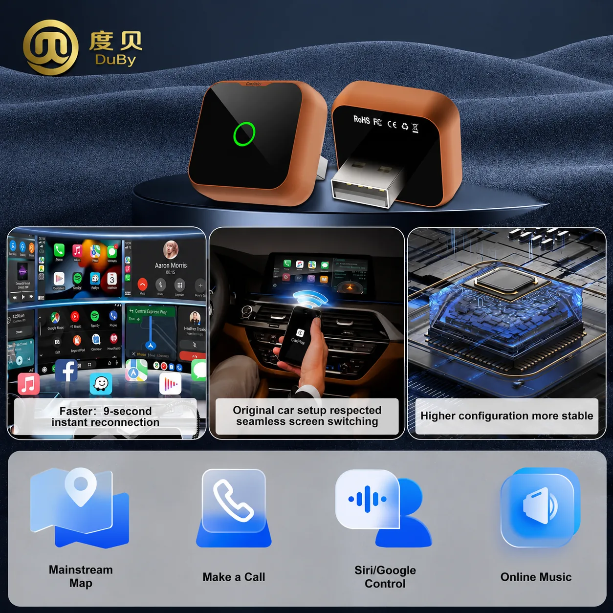 CP027-19 USB CarPlay Adapter Cp027 Features image 4
