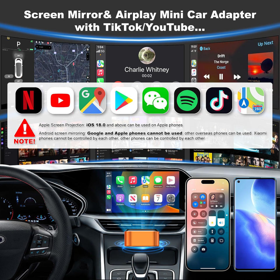 CP046 screen mirroring AirPlay mini car adapter app support CP046 screen mirroring AirPlay mini car adapter app support