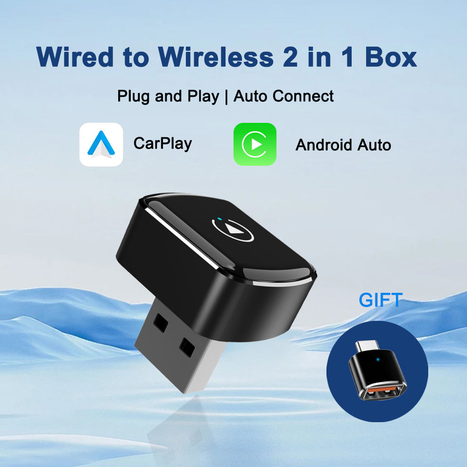 CP056 wired to wireless 2 in 1 CarPlay box product image CP056 wired to wireless 2 in 1 CarPlay box product image