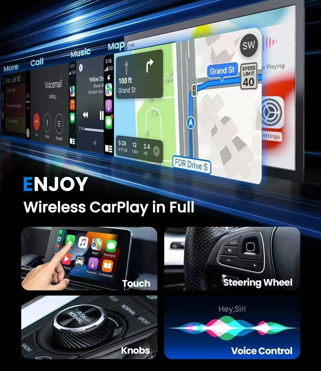 CP101 Wireless CarPlay Adapter Cp101 Wireless Carplay Full image 2