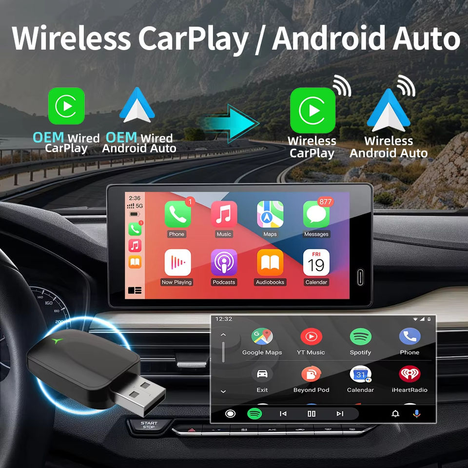 CP102-PI wireless CarPlay and Android Auto upgrade for OEM wired systems CP102-PI wireless CarPlay and Android Auto upgrade for OEM wired systems