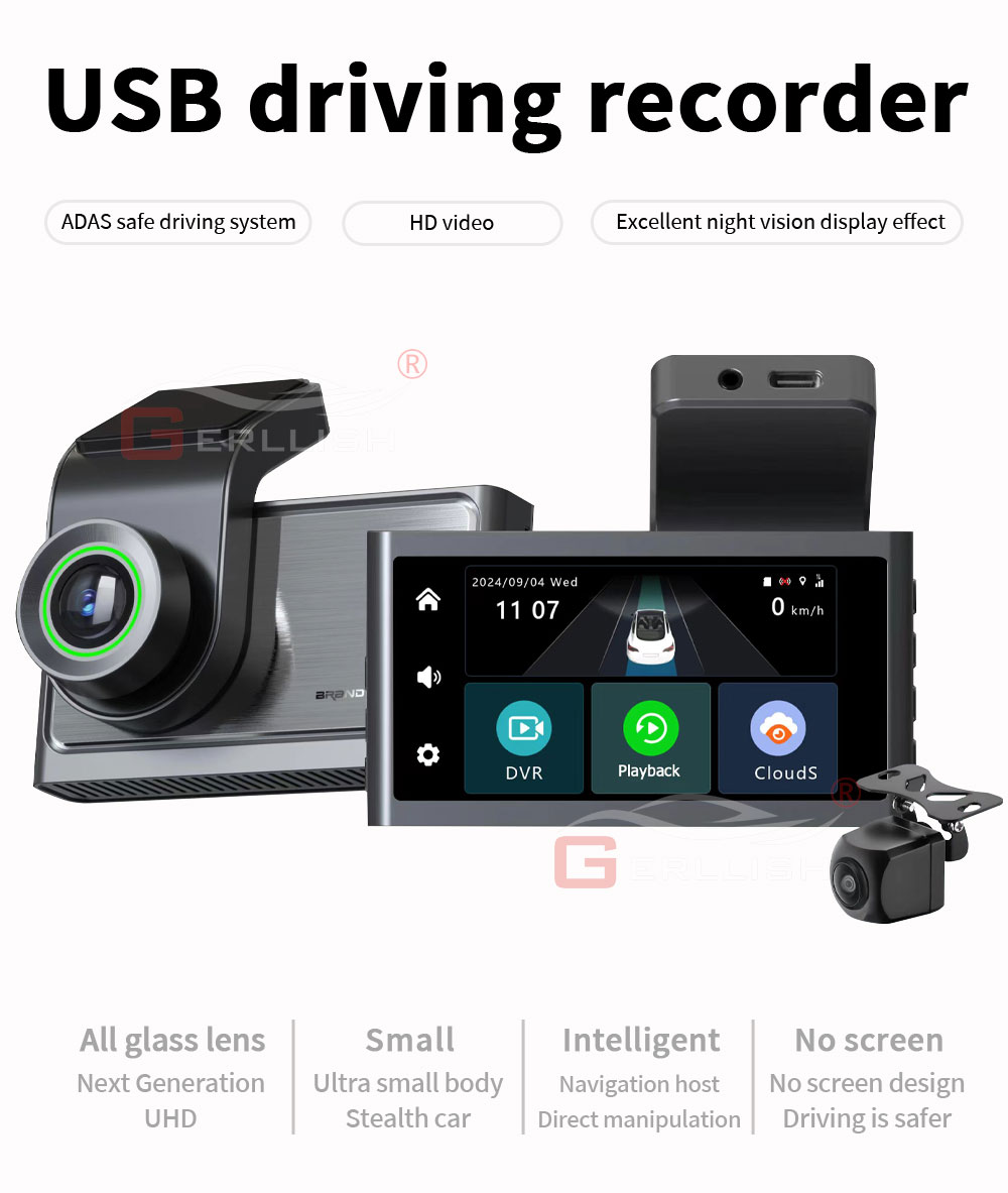 G3 USB driving recorder with ADAS and HD video display G3 USB driving recorder with ADAS and HD video display
