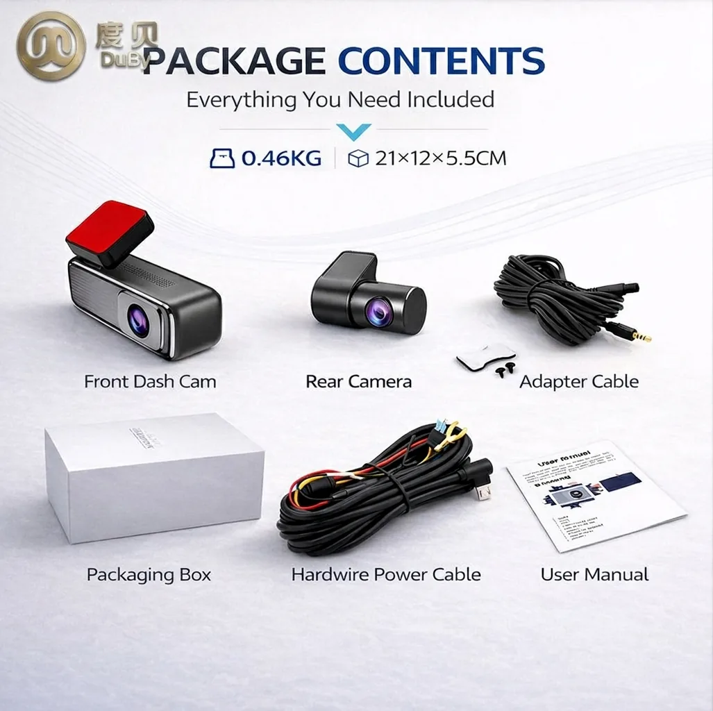 Q6 PRO Dash Cam detail image 4 - Compact dual-channel dash camera with 2K+1080P recording and 1.47 inch IPS screen. Q6 PRO Dash Cam detail image 4 - Compact dual-channel dash camera with 2K+1080P recording and 1.47 inch IPS screen.