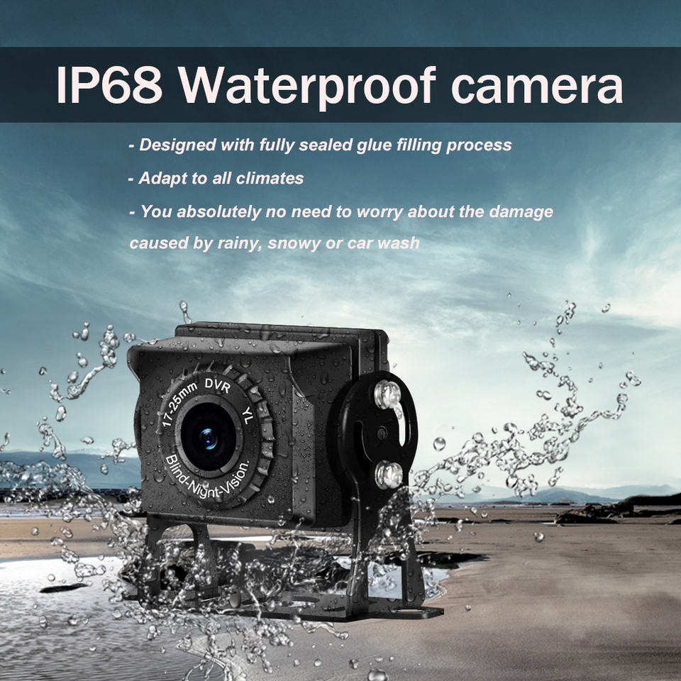 TC603 AHD Truck Camera catalog image - TC603 AHD truck camera with 720P / 1080P resolution option, IP67-IP68 waterproof housing, top starlight night.
