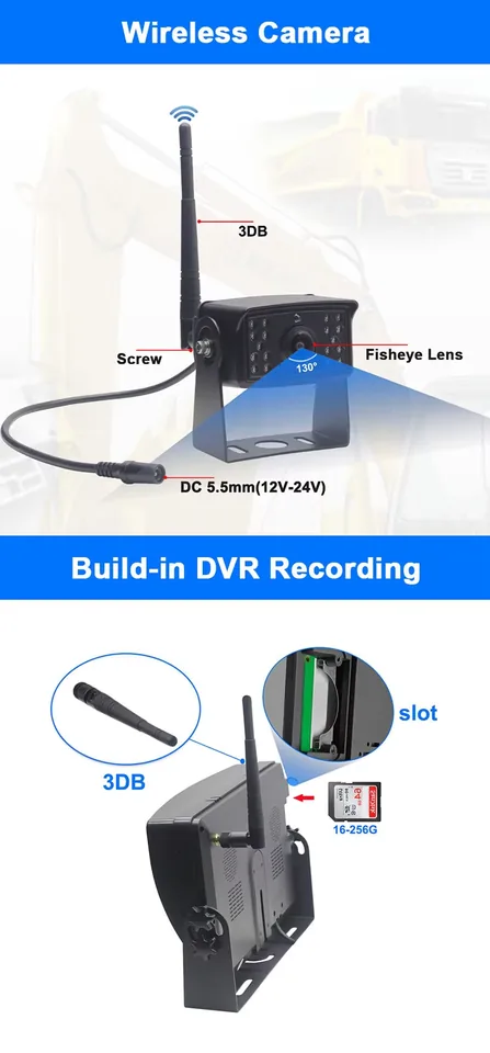 TWL04 Wireless Truck Camera Kit Twl04 Wireless Camera DVR image 5