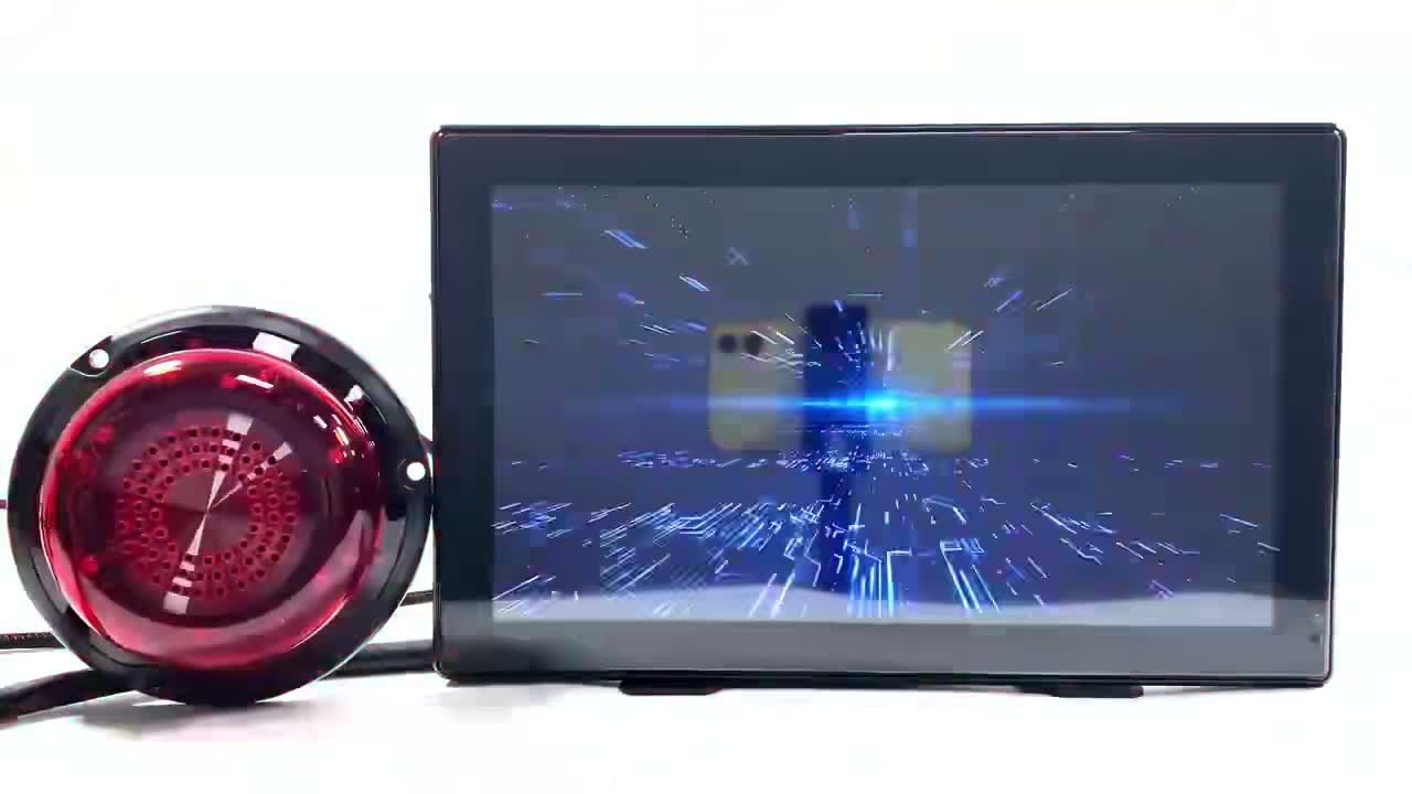 X400 truck camera monitor real video preview with warning light