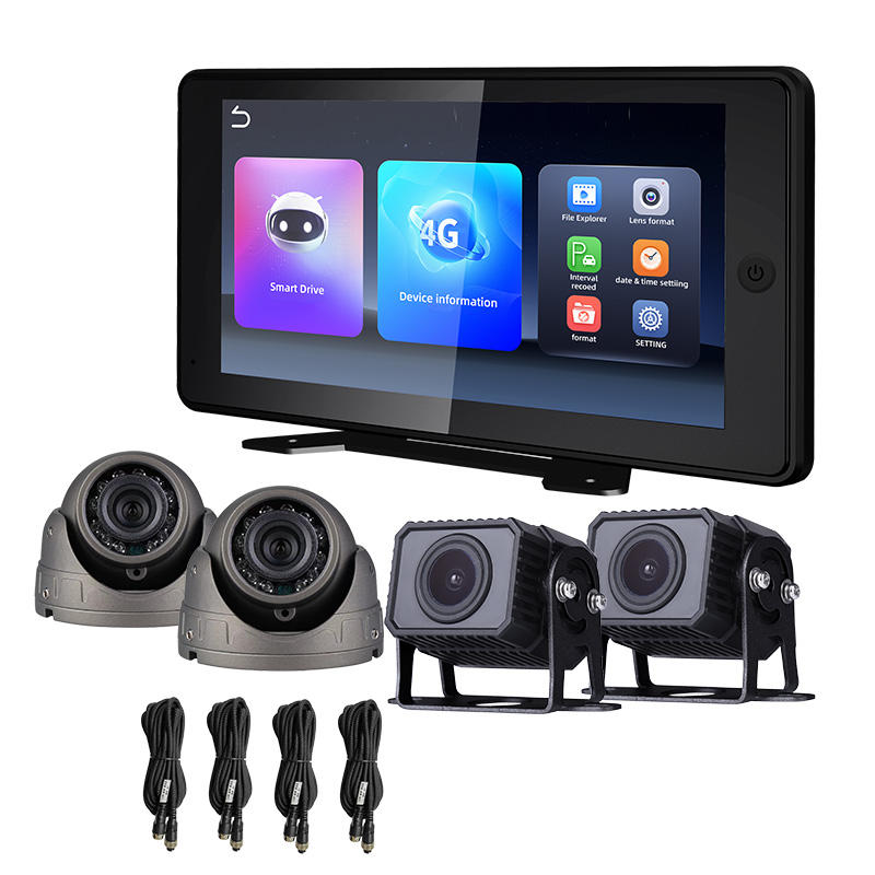 X804-4G four-camera truck monitor kit