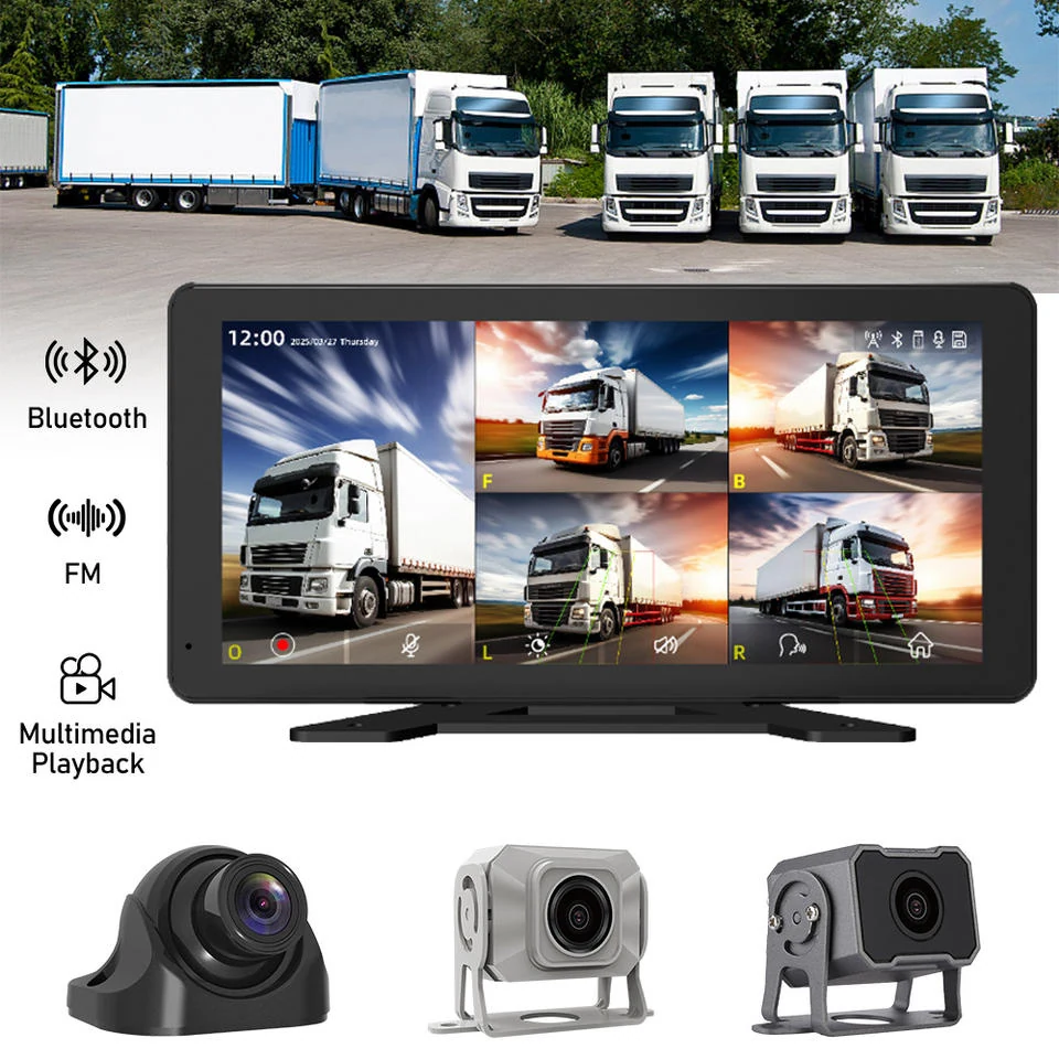 X805-4G truck multimedia camera system with Bluetooth, FM playback and optional camera styles